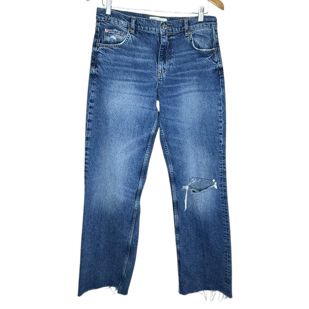 Zara Distressed High Waisted Jeans
